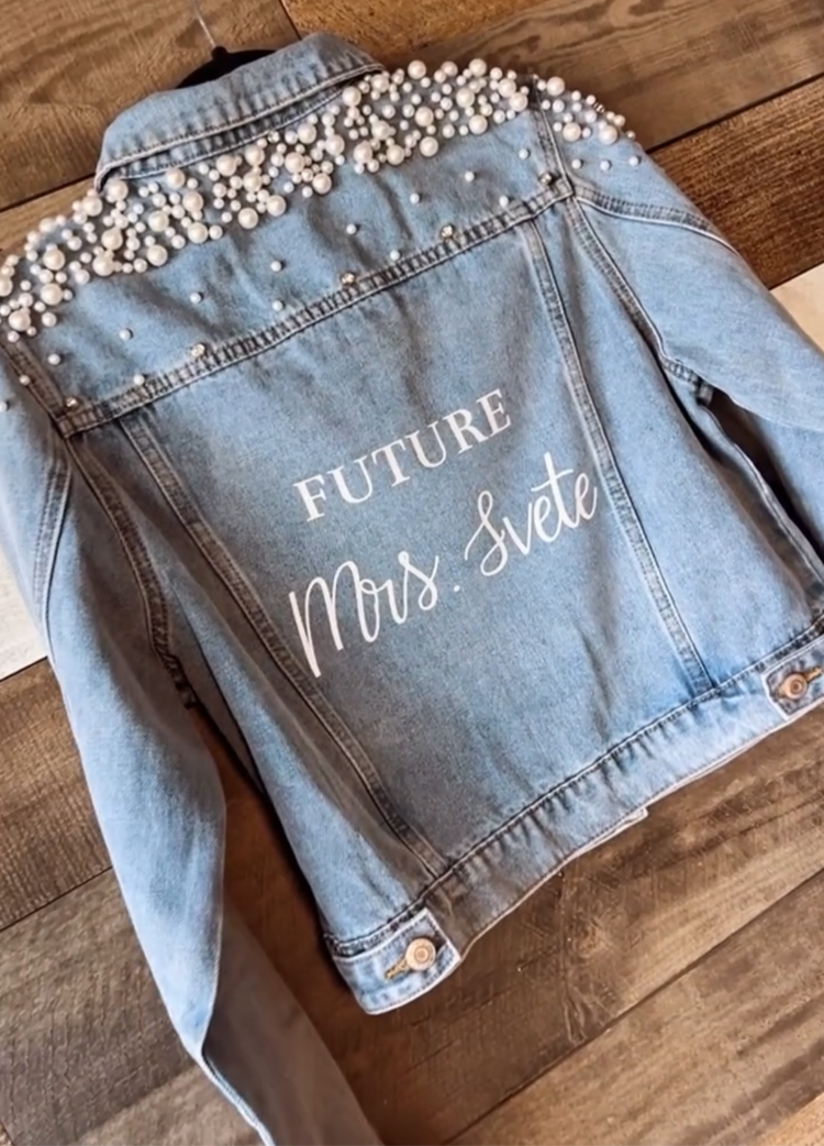 Custom bridal jacket