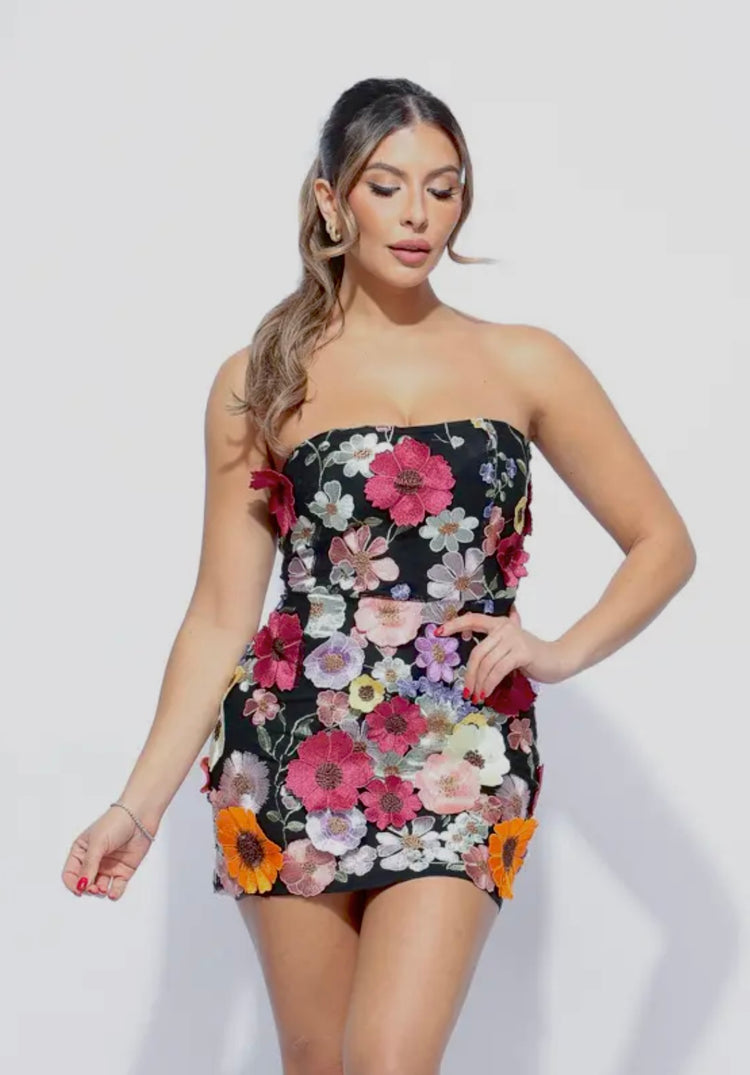 Floral mini dress