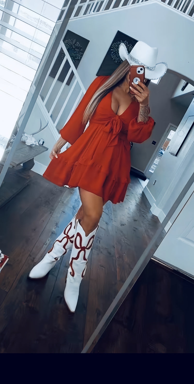 Red dress