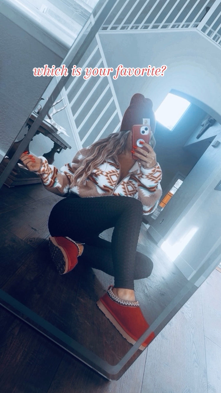 Dark Sherpa/ hunter/ tan