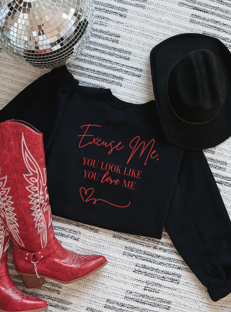 Excuse me crew neck