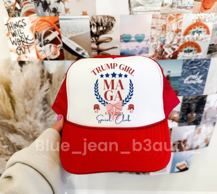 Trump social club hat