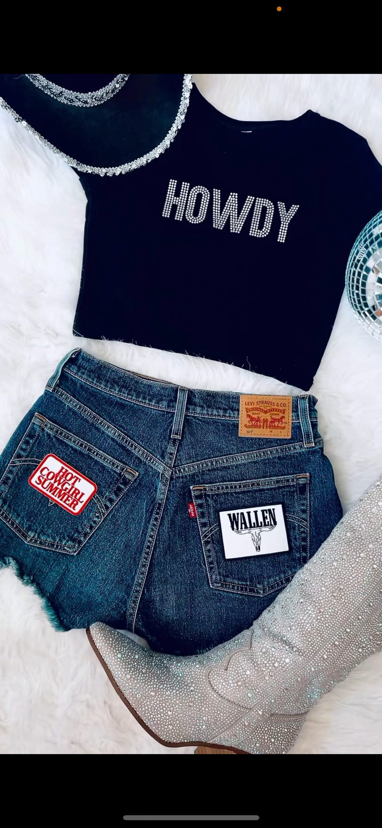 Levi’s with patch shorts