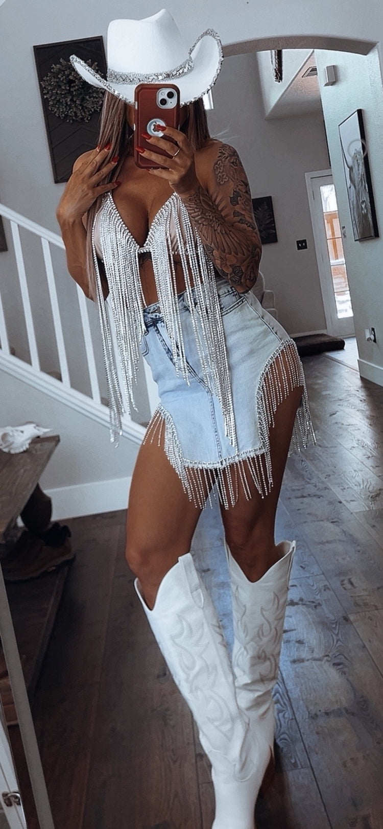 Rhinestone skirt