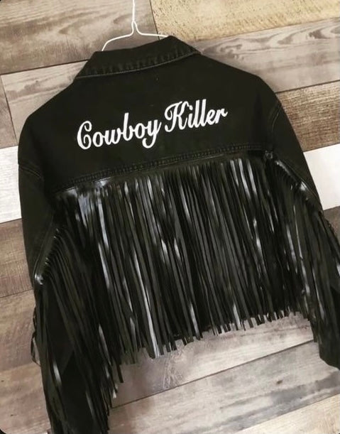 Custom fringe jacket