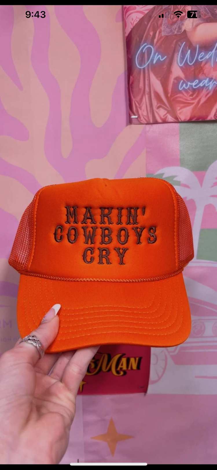makin cowboys cry trucker