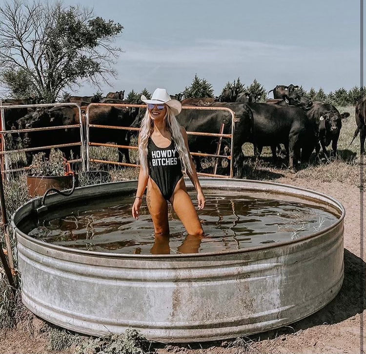 “custom howdy bitches one piece