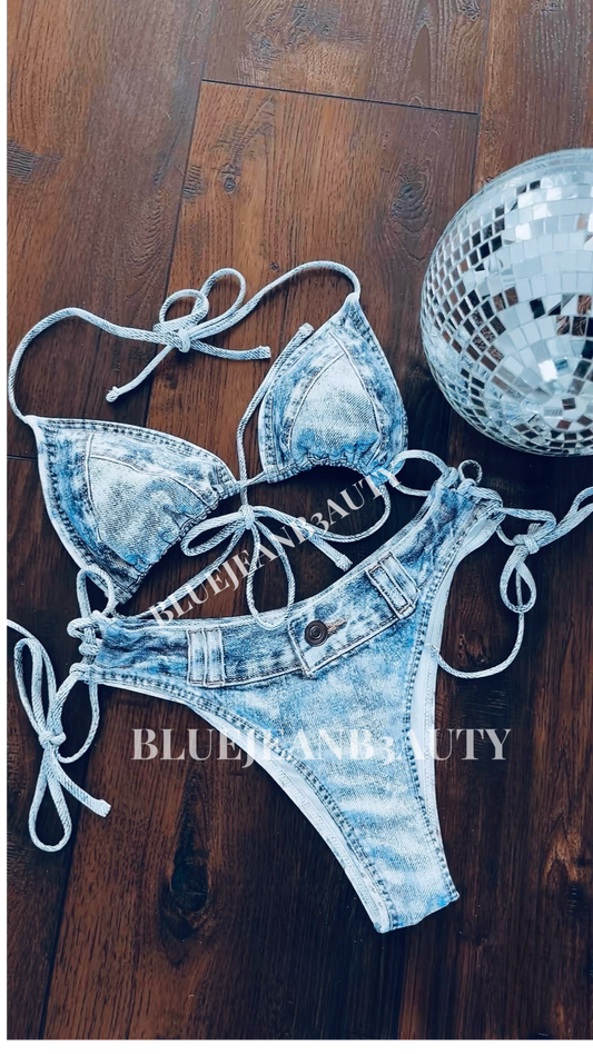 Denim look alike bikini