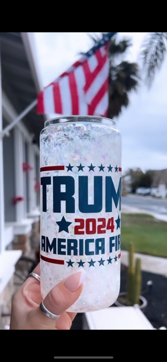 trump snow globe cup