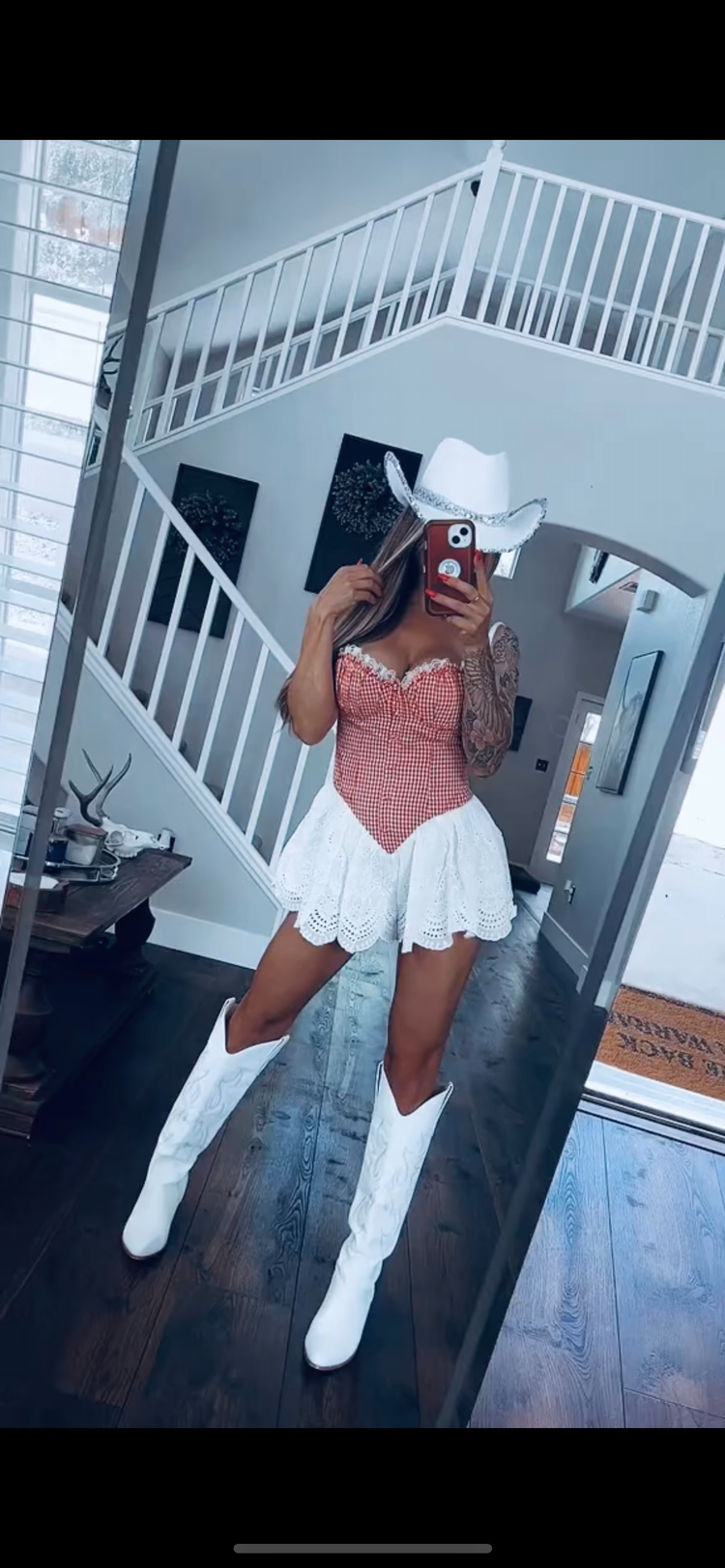 Gingham romper