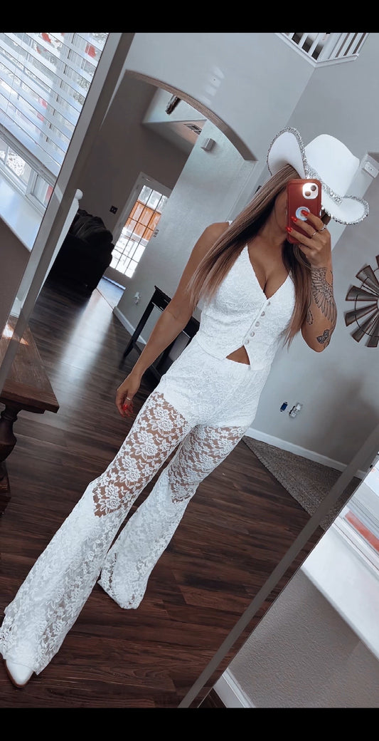 White lace set