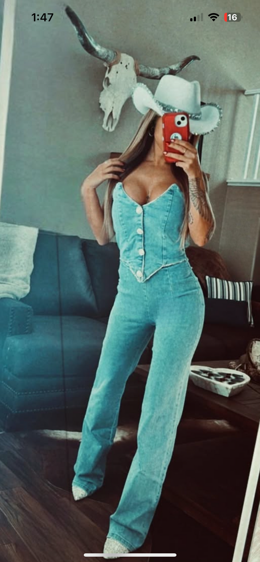 Denim piece set