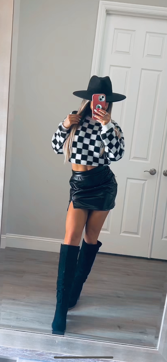 Checkered crop