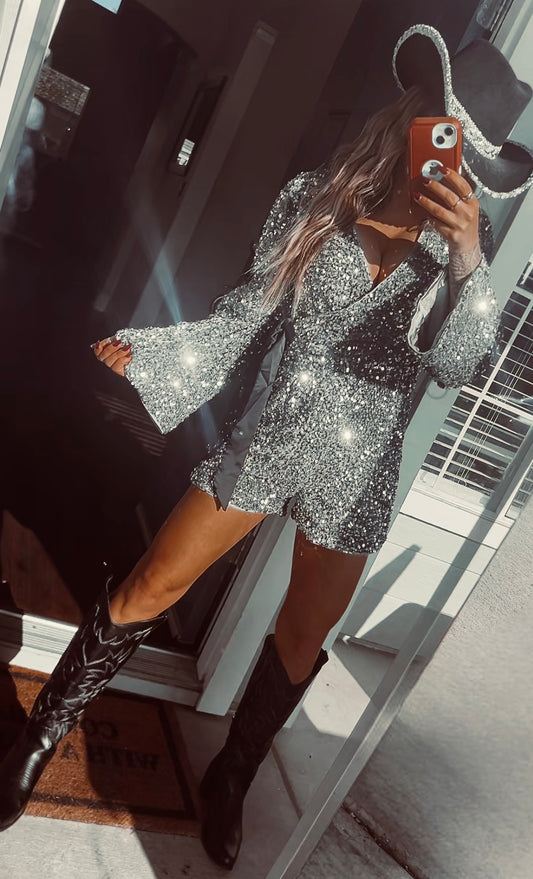 Sequin romper preorder