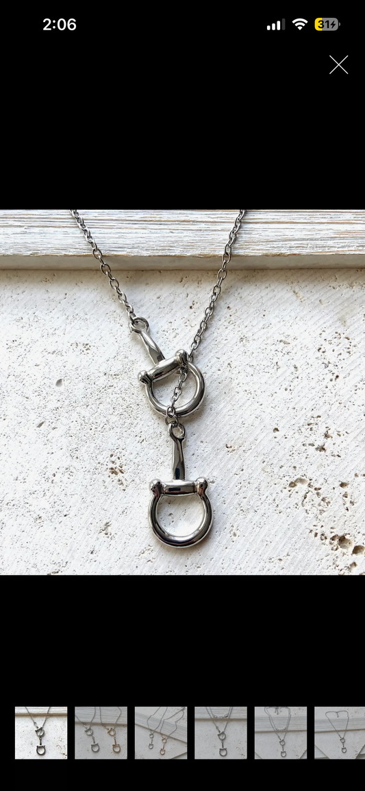 Horsebit necklace