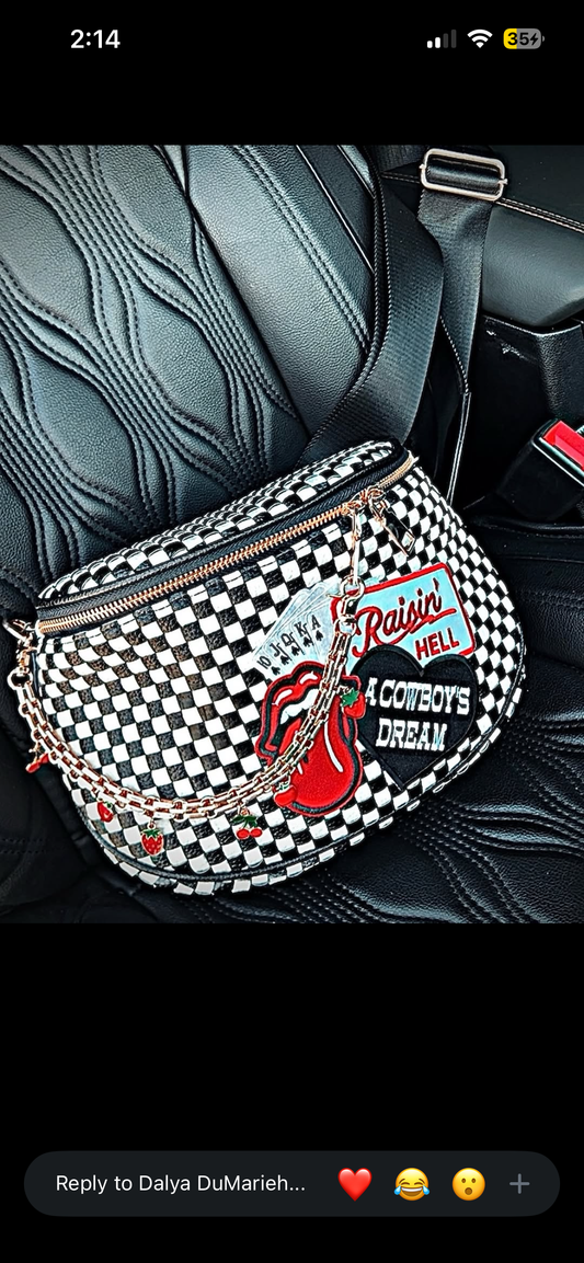 Preorder  Bum bag with patch a Cowboys dream