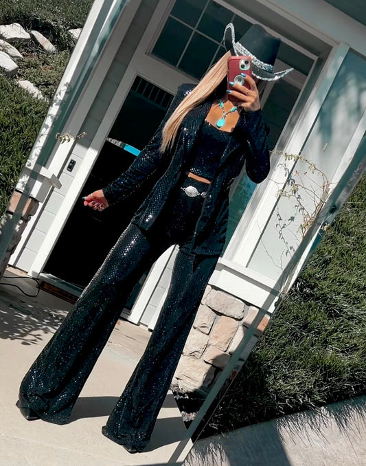 Sequin blazer set preorder