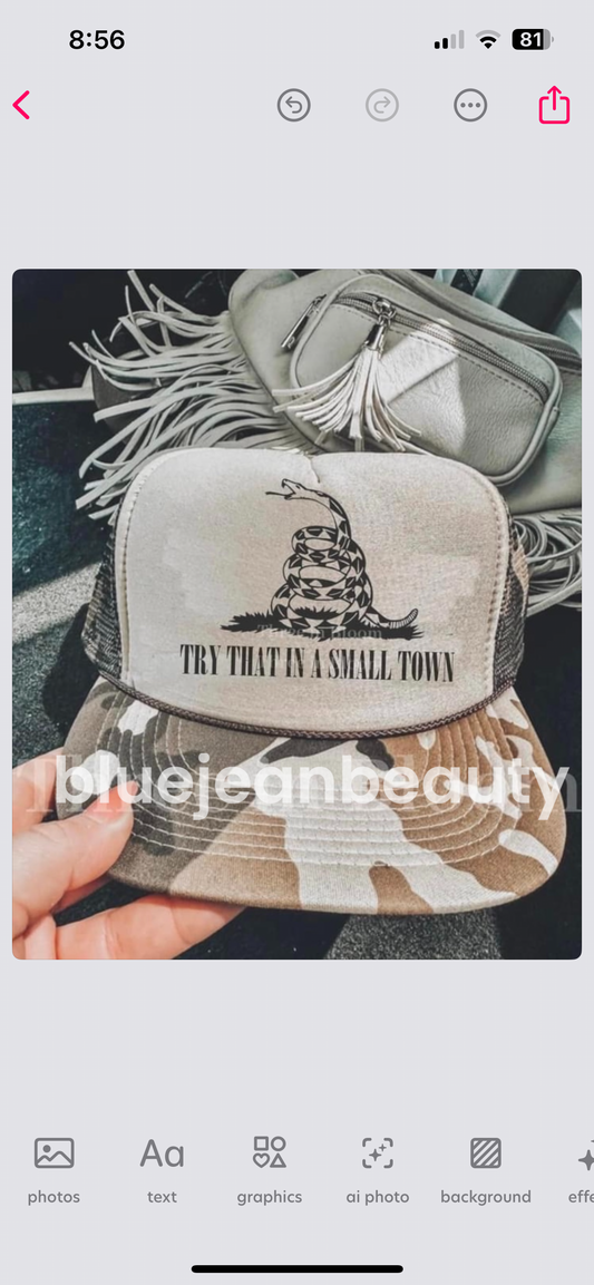 try that in a small town preorder